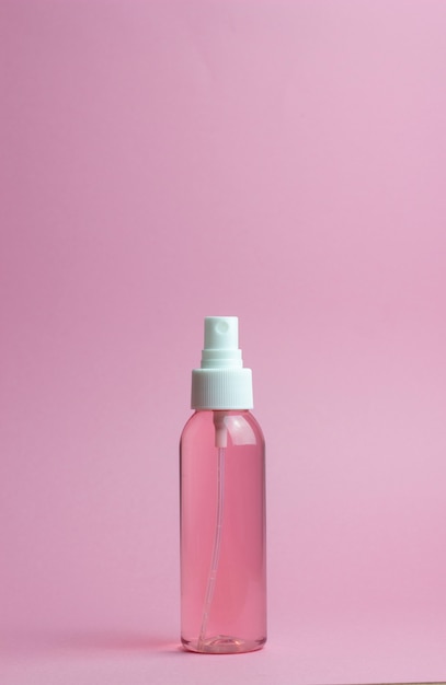 Premium Photo Cosmetics On Pink Minimalism Skincare