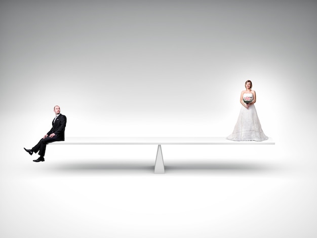 balance et vierge couple