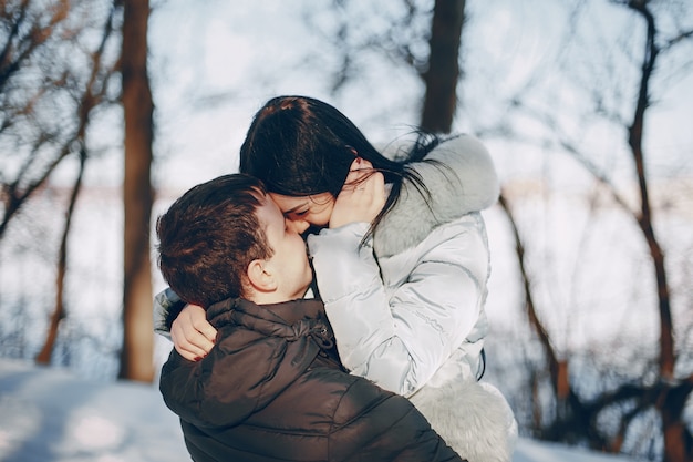 Free Photo | Couple in winter