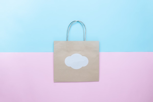 Download Craft paper shopping bag mockup for branding, shopping bag ...