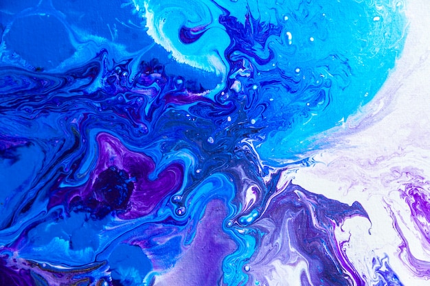 Premium Photo | Creative blue violet white abstract hand painted ...