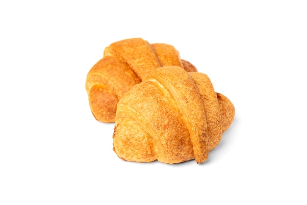 Premium Photo | Croissant with condensed milk isolated on white