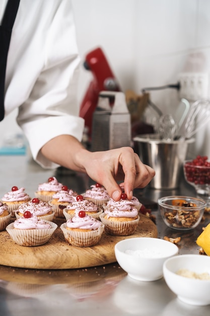 Premium Photo | Cropped photo of a handsome young cook chef at the ...