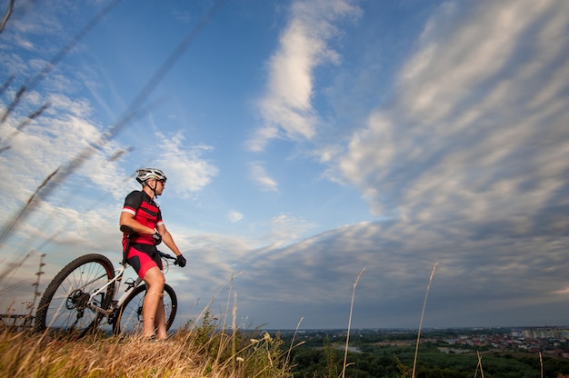 cross country biker