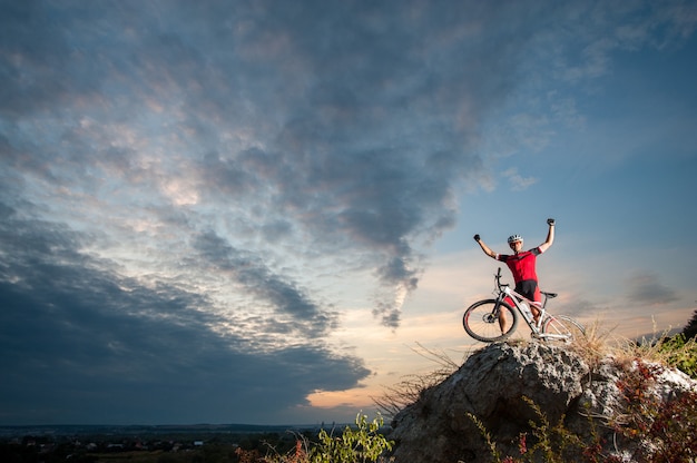 cross country biker