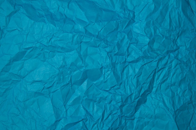 Premium Photo | Crumpled blue paper texture
