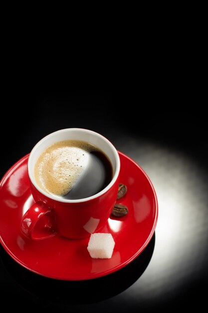 Download Premium Photo Cup Of Coffee On Black