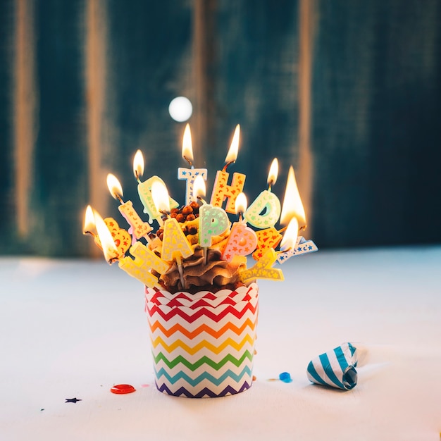 Happy Birthday Cupcake Candles