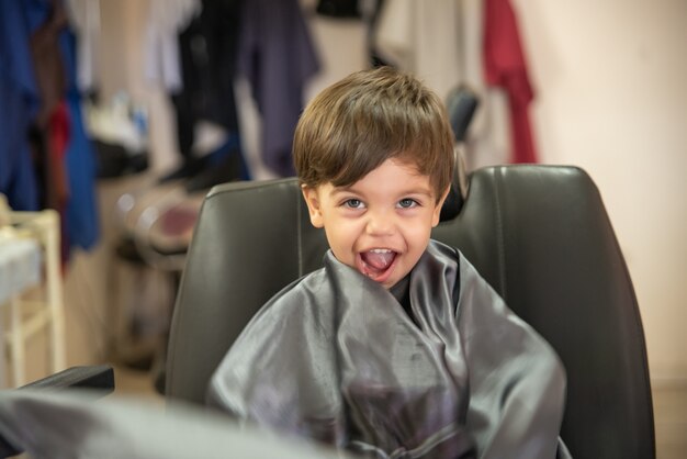 Premium Photo | Cute baby boy toddler - cutting hair