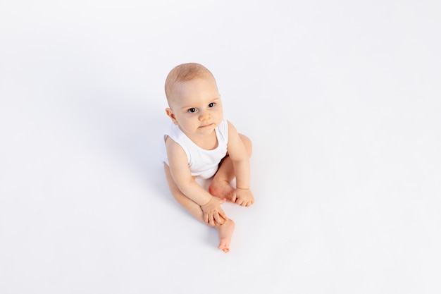 baby boy white shirt bodysuit