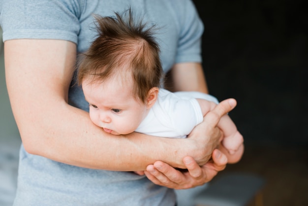 baby on hand