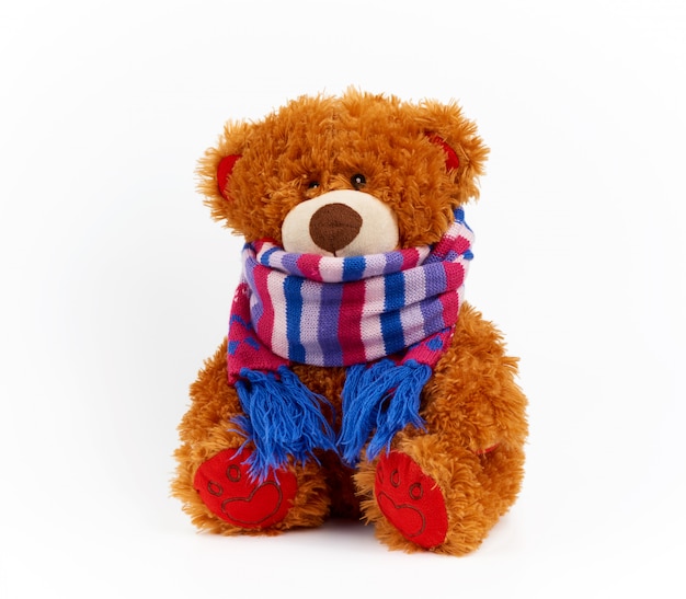 teddy bear with scarf