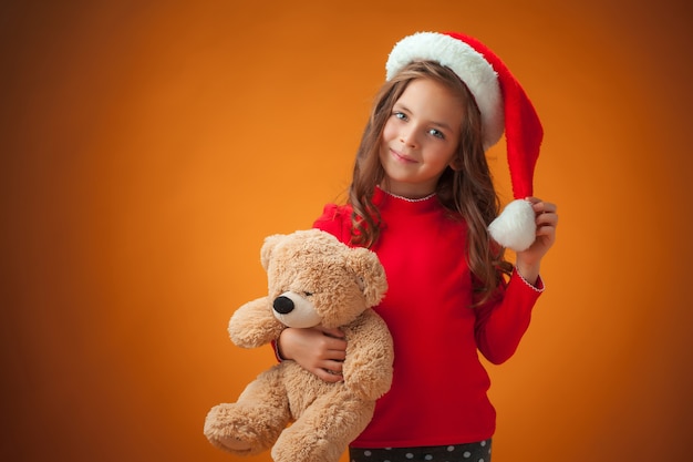 little girl with a teddy bear