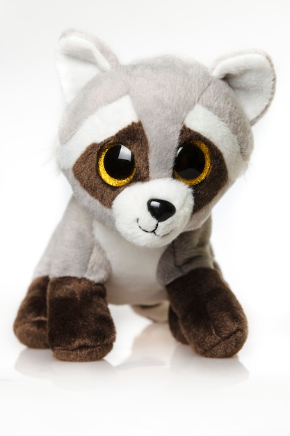 cuddly raccoon toy