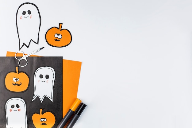 Cute halloween sketches | Free Photo