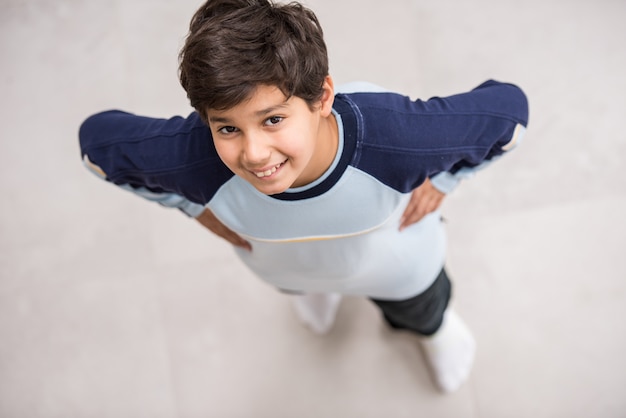 Premium Photo Cute Kids Posing From Above Angle On Ground