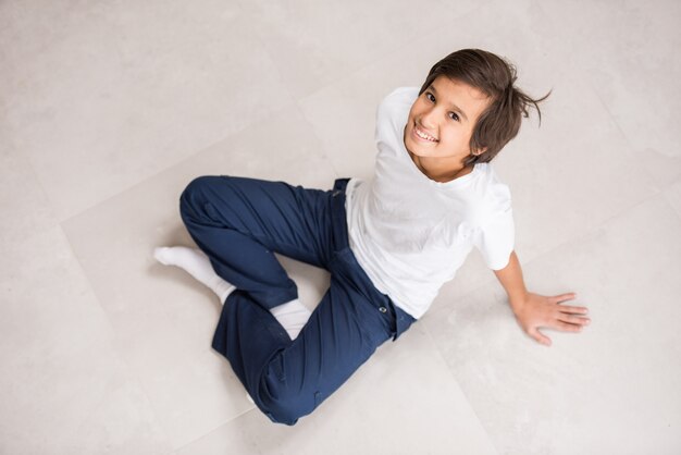 Premium Photo Cute Kids Posing From Above Angle On Ground