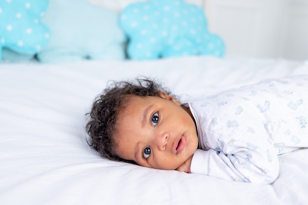 Premium Photo Cute Little African American Baby In Crib