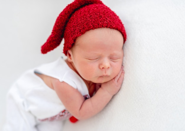 newborn red shirt