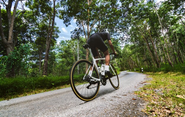 uphill cycling