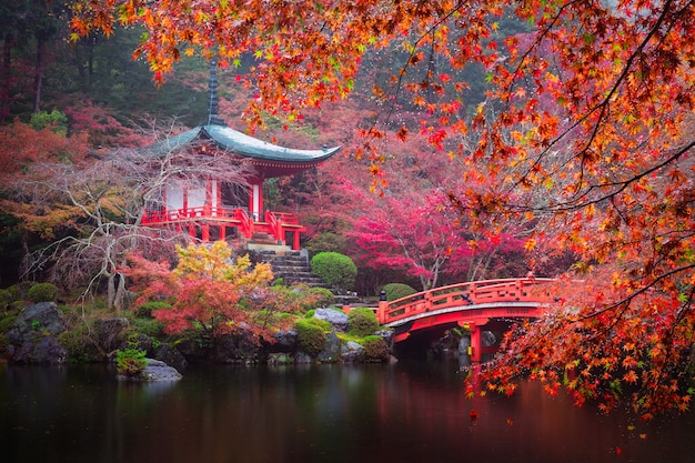 Premium Photo | Daigo-ji temple in autumn