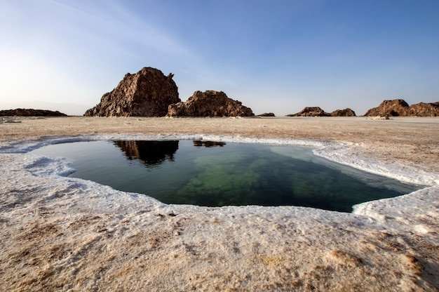 Premium Photo | The danakil depression the northern part of the afar triangle in ethiopia