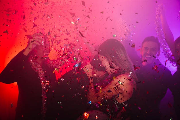 Dancing couple celebrating in club Free Photo Dancing couple celebrating in club Free Photo