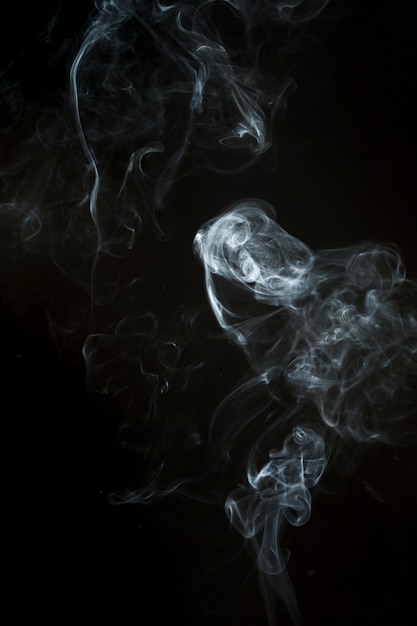 Free Photo | Dark background with white smoke silhouette