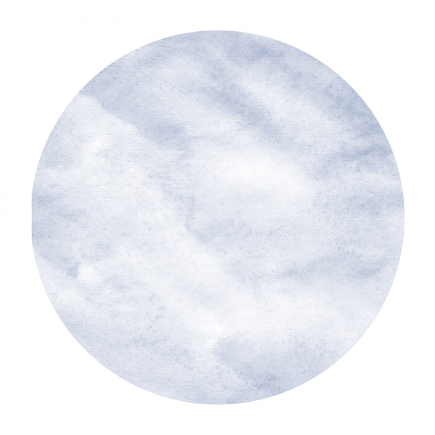 暗い青色の手描きの汚れと水彩円形フレーム背景テクスチャ プレミアム写真