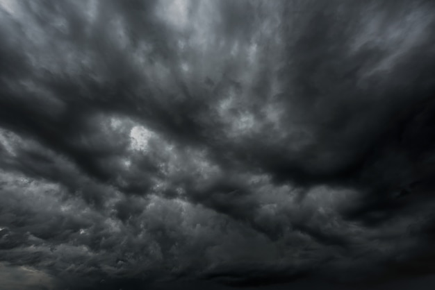 Premium Photo | Dark sky and black clouds, dramatic storm clouds before ...