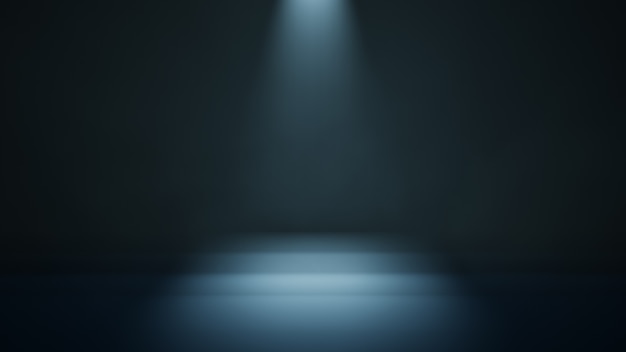 Premium Photo Dark Stage With A Spotlight