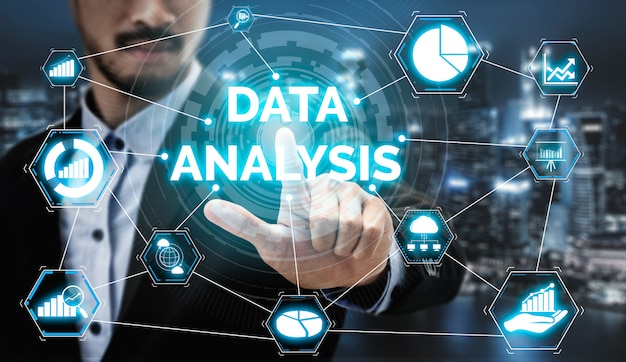 Data analysis for business and finance concept Premium Photo