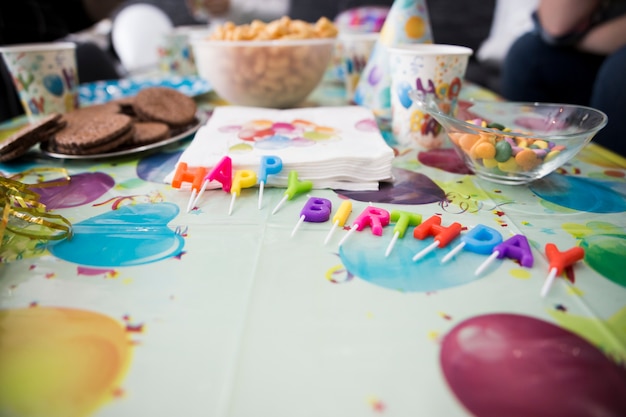 Free Photo | Decorated table for children birthday party