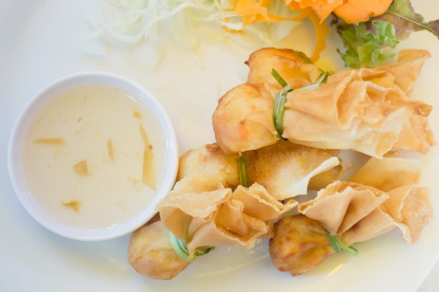 Deep Fried Dumpling Bags Local Thai Cuisine Premium Photo,How To Make A Bloody Mary From Scratch