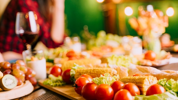 Delicious appetizers with blurred background Photo | Free Download