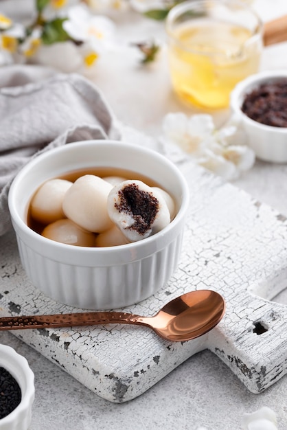 Free Photo | Delicious sweet tang yuan assortment