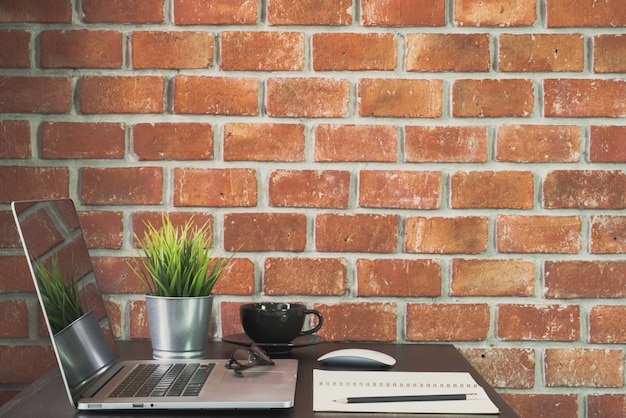 Brick Wall Office Background - photos and vectors