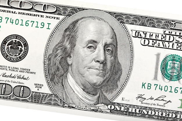 Premium Photo Detail Of Ben Franklin On The Dollar Bill High