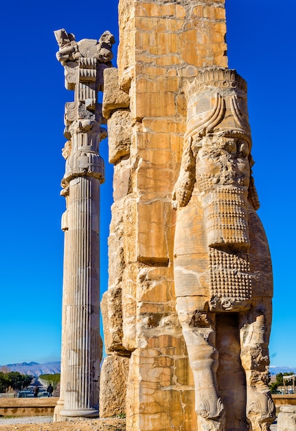 Details of the gate of all nations at persepolis - iran