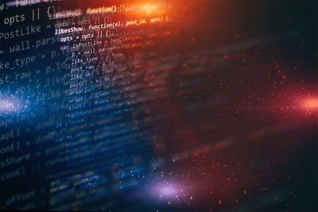 Premium Photo | Developer programming code. abstract computer script ...