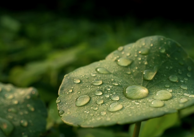 Premium Photo | Dew on centella asiatica after the rain