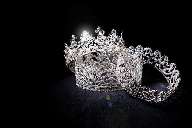 Premium Photo | Diamond silver crown for miss pageant beauty contest