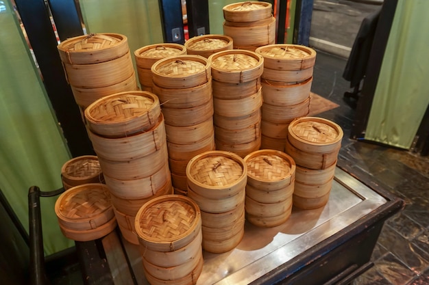 Premium Photo Dim Sum Basket