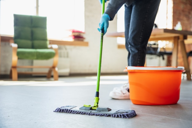 Disinfecting in home Free Photo