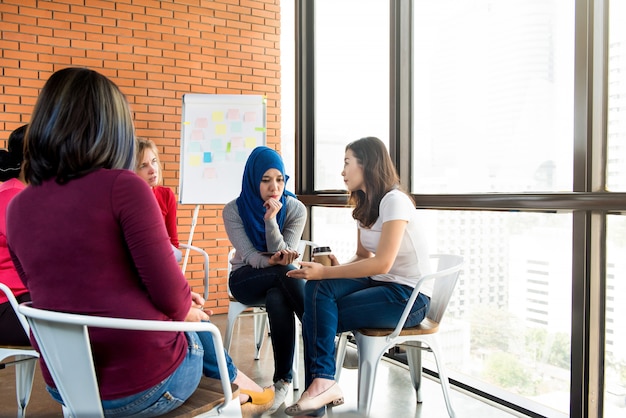 Premium Photo | Diverse women in group meeting