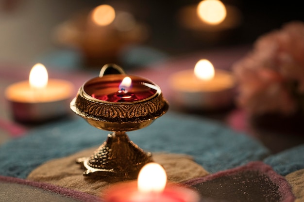 Diwali festival of lights tradition Free Photo