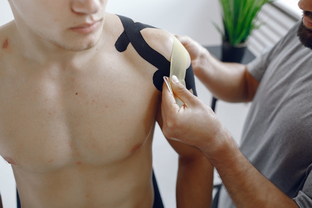 An athlete receiving sports physiotherapy in North Vancouver