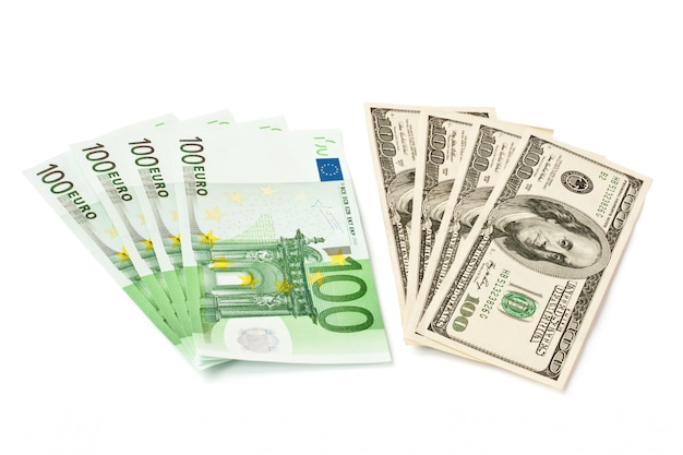 Premium Photo Dollars And Euros