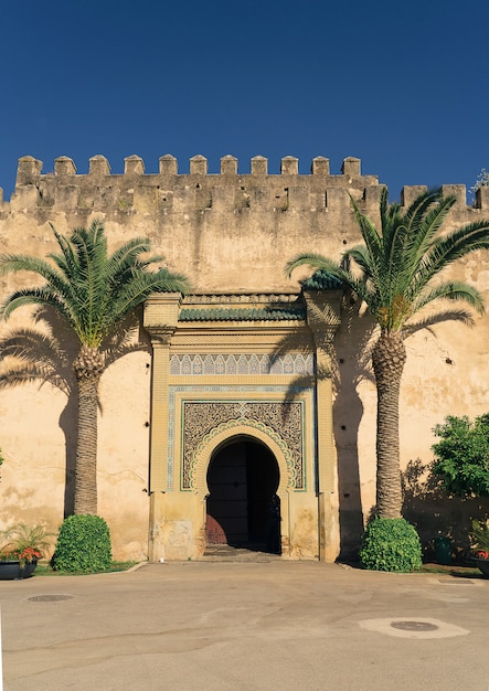 Premium Photo | Door in the wall of the royal palace, meknes, morrocco ...