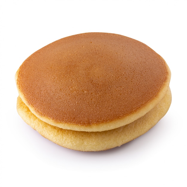 Premium Photo | Dorayaki is japanese pancakes isolated on white background.